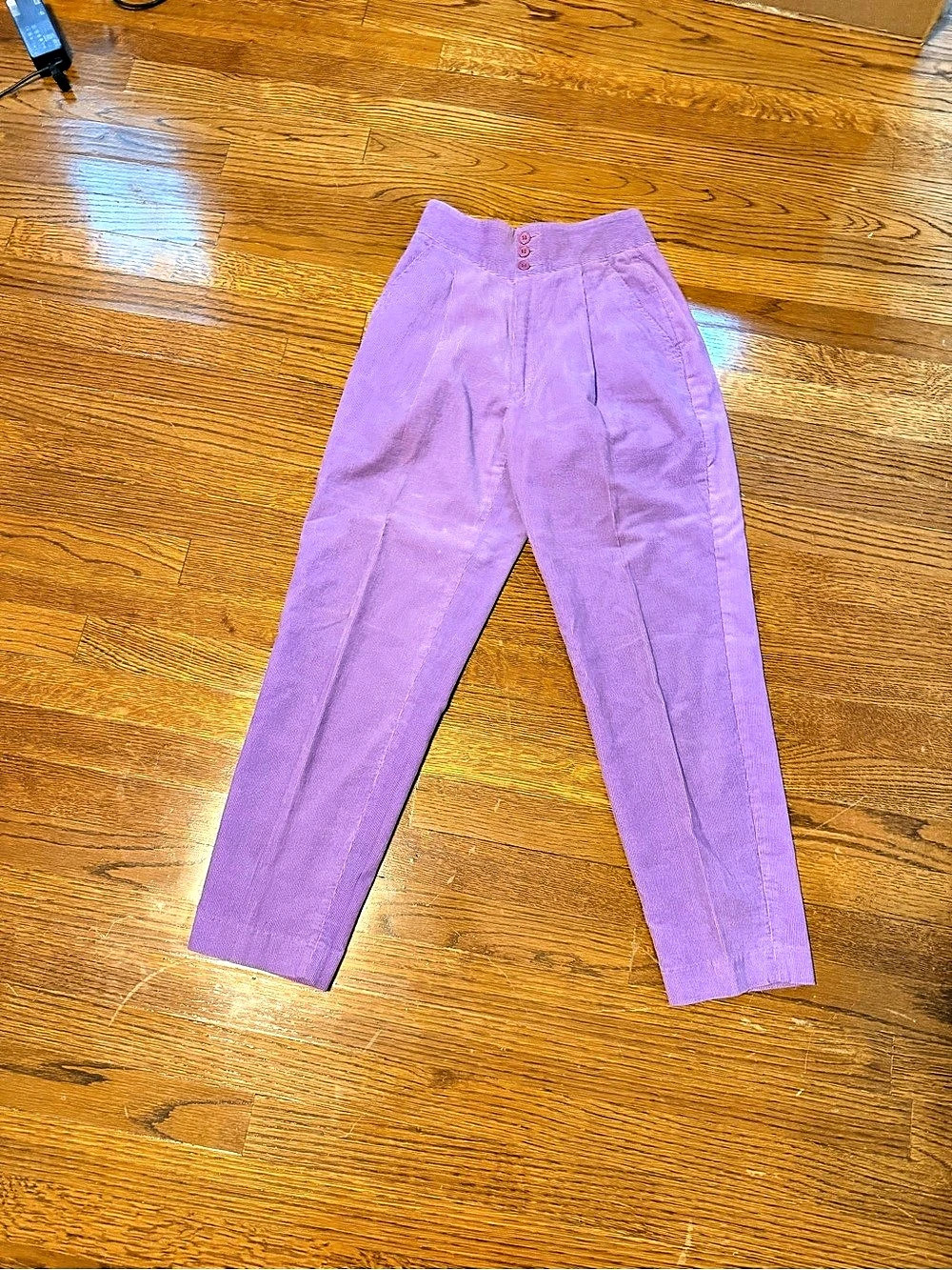 Organically Grown Purple Straight Leg Pants Size 0